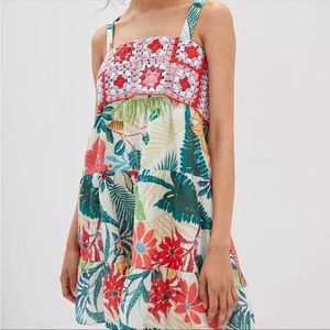 Farm Rio Crochet Mini Dress Small Brand New With Tag
